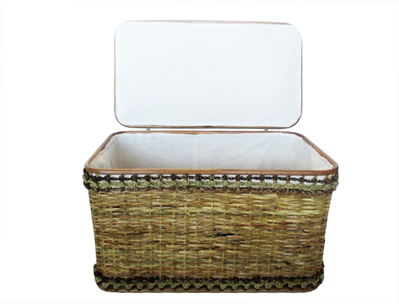 26-0058/1 CESTO PORTA BIANCHERIA BAULE VIMINI RATTAN